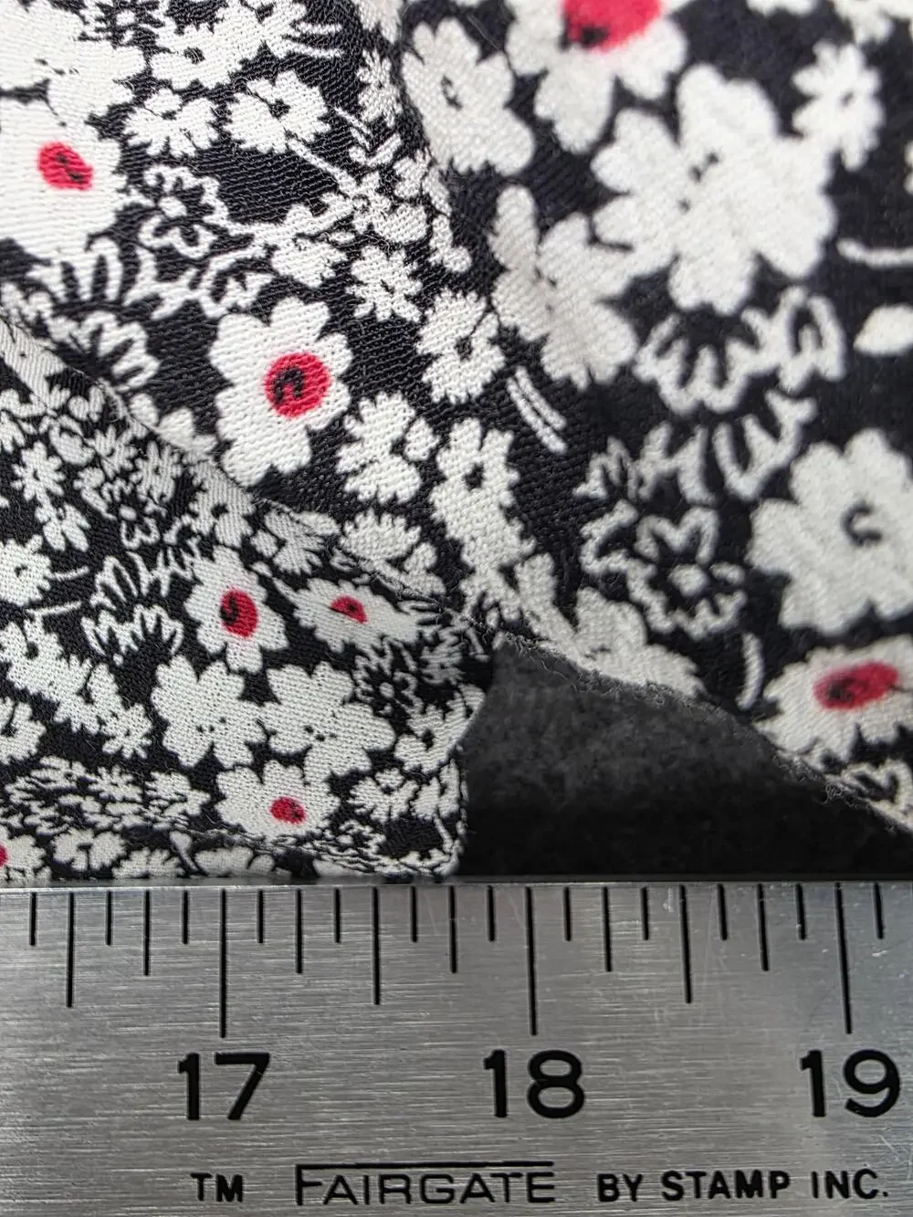 GAP Teen Dress Youth 18-20 Black White Ditsy Floral Long Sleeve Button Front